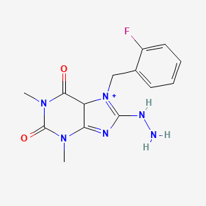 7-[(2-fluorophenyl)methyl]-8-hydrazinyl-1,3-dimethyl-2,3,6,7-tetrahydro-1H-purine-2,6-dione