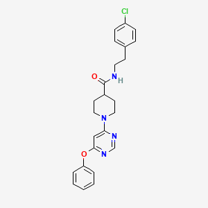 N-[2-(4-chlorophenyl)ethyl]-1-(6-phenoxypyrimidin-4-yl)piperidine-4-carboxamide