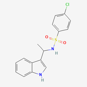 4-Chloro-N-[1-(1H-indol-3-yl)ethyl]benzenesulfonamide