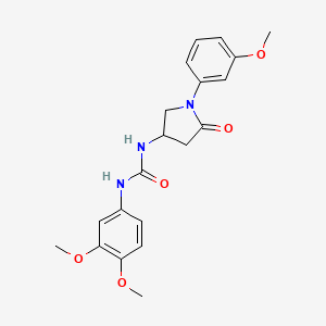 1-(3,4-Dimethoxyphenyl)-3-(1-(3-methoxyphenyl)-5-oxopyrrolidin-3-yl)urea