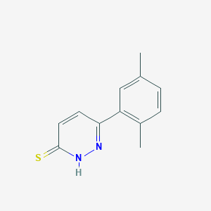 molecular formula C12H12N2S B2944566 6-(2,5-Dimethylphenyl)pyridazine-3-thiol CAS No. 71823-14-8