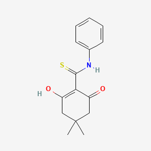 2-[Anilino(sulfanyl)methylidene]-5,5-dimethylcyclohexane-1,3-dione