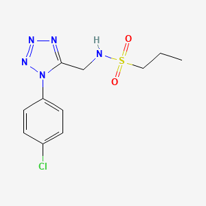 N-((1-(4-chlorophenyl)-1H-tetrazol-5-yl)methyl)propane-1-sulfonamide