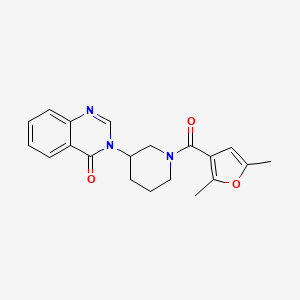 3-(1-(2,5-dimethylfuran-3-carbonyl)piperidin-3-yl)quinazolin-4(3H)-one