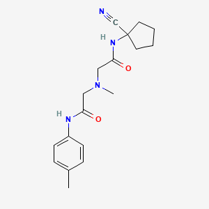 2-[[2-[(1-cyanocyclopentyl)amino]-2-oxoethyl]-methylamino]-N-(4-methylphenyl)acetamide