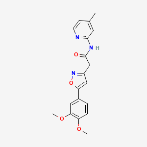2-(5-(3,4-dimethoxyphenyl)isoxazol-3-yl)-N-(4-methylpyridin-2-yl)acetamide