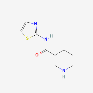 molecular formula C9H13N3OS B2944617 N-(1,3-thiazol-2-yl)piperidine-3-carboxamide CAS No. 1016702-99-0