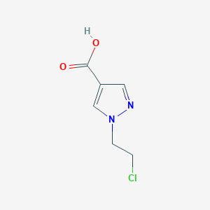 1-(2-chloroethyl)-1H-pyrazole-4-carboxylic acid