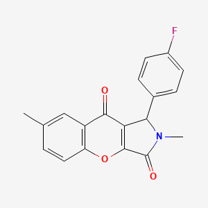 1-(4-Fluorophenyl)-2,7-dimethyl-1,2-dihydrochromeno[2,3-c]pyrrole-3,9-dione