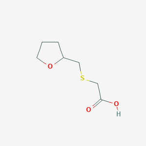 molecular formula C7H12O3S B2944681 2-[(Oxolan-2-ylmethyl)sulfanyl]acetic acid CAS No. 933757-92-7