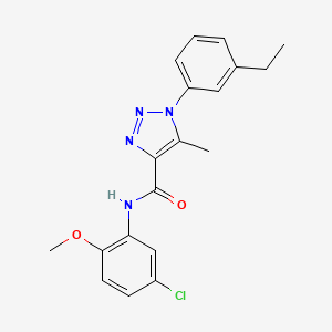 N-(5-chloro-2-methoxyphenyl)-1-(3-ethylphenyl)-5-methyl-1H-1,2,3-triazole-4-carboxamide