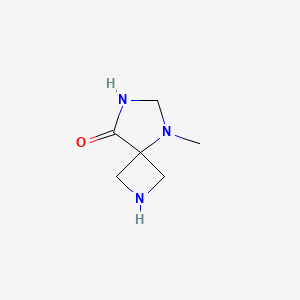 molecular formula C6H11N3O B2944691 5-Methyl-2,5,7-triazaspiro[3.4]octan-8-one CAS No. 742694-76-4
