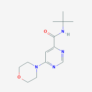 molecular formula C13H20N4O2 B2944694 N-(tert-butyl)-6-morpholinopyrimidine-4-carboxamide CAS No. 1909675-65-5