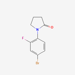 molecular formula C10H9BrFNO B2944704 1-(4-Bromo-2-fluorophenyl)pyrrolidin-2-one CAS No. 625446-50-6