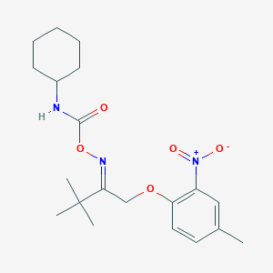 1-[2-({[(Cyclohexylamino)carbonyl]oxy}imino)-3,3-dimethylbutoxy]-4-methyl-2-nitrobenzene