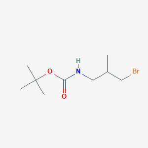 molecular formula C9H18BrNO2 B2944742 tert-Butyl (3-bromo-2-methylpropyl)carbamate CAS No. 1510268-47-9