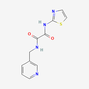 molecular formula C11H10N4O2S B2944745 N-(pyridin-3-ylmethyl)-N'-(1,3-thiazol-2-yl)oxamide CAS No. 331829-80-2