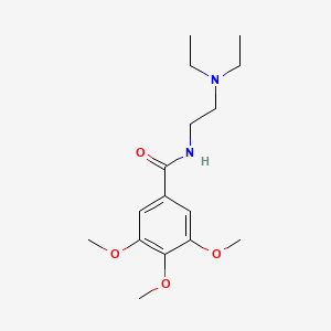 molecular formula C16H26N2O4 B2944765 N-[2-(diethylamino)ethyl]-3,4,5-trimethoxybenzamide CAS No. 13793-78-7