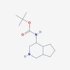 molecular formula C13H24N2O2 B2944780 Tert-butyl N-(2,3,4,4a,5,6,7,7a-octahydro-1H-cyclopenta[c]pyridin-4-yl)carbamate CAS No. 2408957-87-7