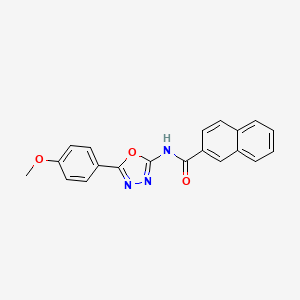 N-[5-(4-methoxyphenyl)-1,3,4-oxadiazol-2-yl]naphthalene-2-carboxamide
