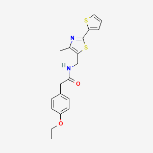 2-(4-ethoxyphenyl)-N-((4-methyl-2-(thiophen-2-yl)thiazol-5-yl)methyl)acetamide