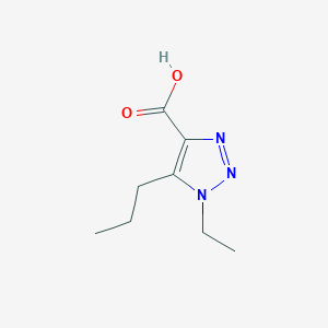 1-Ethyl-5-propyl-1H-1,2,3-triazole-4-carboxylic acid