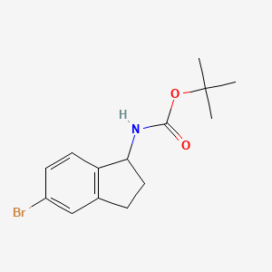 tert-butyl (5-bromo-2,3-dihydro-1H-inden-1-yl)carbamate