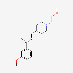 3-methoxy-N-((1-(2-methoxyethyl)piperidin-4-yl)methyl)benzamide