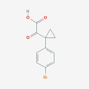2-[1-(4-Bromophenyl)cyclopropyl]-2-oxoacetic acid