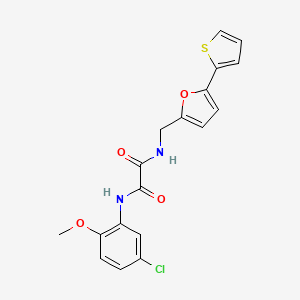 N1-(5-chloro-2-methoxyphenyl)-N2-((5-(thiophen-2-yl)furan-2-yl)methyl)oxalamide