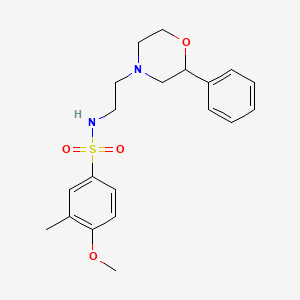 4-methoxy-3-methyl-N-(2-(2-phenylmorpholino)ethyl)benzenesulfonamide