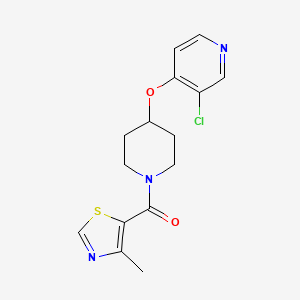 (4-((3-Chloropyridin-4-yl)oxy)piperidin-1-yl)(4-methylthiazol-5-yl)methanone