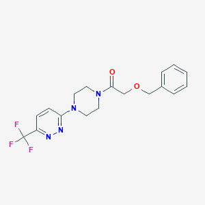 2-Phenylmethoxy-1-[4-[6-(trifluoromethyl)pyridazin-3-yl]piperazin-1-yl]ethanone