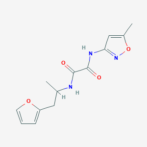molecular formula C13H15N3O4 B2944833 N1-(1-(furan-2-yl)propan-2-yl)-N2-(5-methylisoxazol-3-yl)oxalamide CAS No. 1219903-18-0