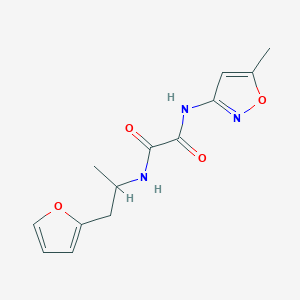 N1-(1-(furan-2-yl)propan-2-yl)-N2-(5-methylisoxazol-3-yl)oxalamide