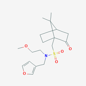 1-(7,7-dimethyl-2-oxobicyclo[2.2.1]heptan-1-yl)-N-(furan-3-ylmethyl)-N-(2-methoxyethyl)methanesulfonamide