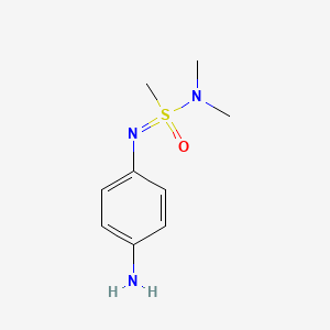 N-(4-aminophenyl)-N,N-dimethylmethanesulfonoimidamide