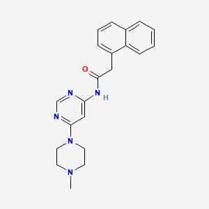 molecular formula C21H23N5O B2944887 N-(6-(4-methylpiperazin-1-yl)pyrimidin-4-yl)-2-(naphthalen-1-yl)acetamide CAS No. 1396855-61-0