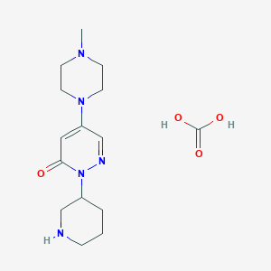 5-(4-Methylpiperazin-1-yl)-2-(piperidin-3-yl)-2,3-dihydropyridazin-3-one, carbonic acid