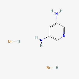 molecular formula C5H9Br2N3 B2944900 Pyridine-3,5-diamine dihydrobromide CAS No. 267418-89-3