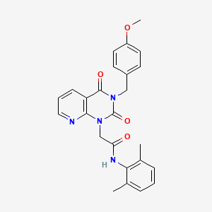 molecular formula C25H24N4O4 B2944903 N-(2,6-dimethylphenyl)-2-{3-[(4-methoxyphenyl)methyl]-2,4-dioxo-1H,2H,3H,4H-pyrido[2,3-d]pyrimidin-1-yl}acetamide CAS No. 902919-36-2