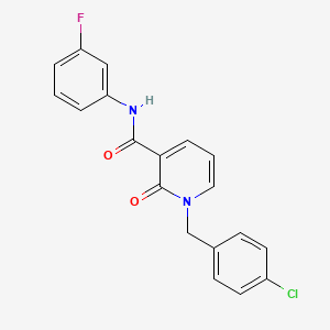 1-(4-chlorobenzyl)-N-(3-fluorophenyl)-2-oxo-1,2-dihydropyridine-3-carboxamide
