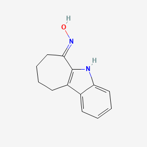 molecular formula C13H14N2O B2944910 (E)-7,8,9,10-tetrahydrocyclohepta[b]indol-6(5H)-one oxime CAS No. 36146-73-3