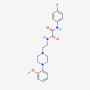 N1-(4-fluorophenyl)-N2-(2-(4-(2-methoxyphenyl)piperazin-1-yl)ethyl)oxalamide