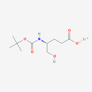 molecular formula C10H18LiNO5 B2944980 Lithium;(4R)-5-hydroxy-4-[(2-methylpropan-2-yl)oxycarbonylamino]pentanoate CAS No. 2418594-48-4