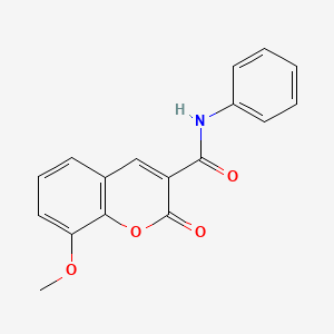 molecular formula C17H13NO4 B2945011 8-methoxy-2-oxo-N-phenyl-2H-chromene-3-carboxamide CAS No. 87872-57-9
