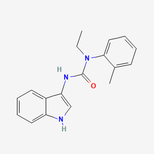molecular formula C18H19N3O B2945074 1-ethyl-3-(1H-indol-3-yl)-1-(2-methylphenyl)urea CAS No. 899753-34-5