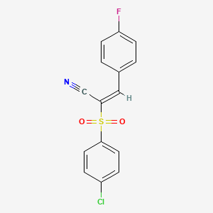molecular formula C15H9ClFNO2S B2945126 MFCD02662130 CAS No. 691367-43-8