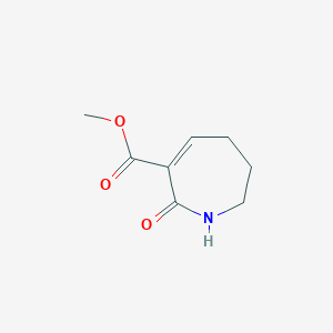 molecular formula C8H11NO3 B2945130 Methyl 7-oxo-1,2,3,4-tetrahydroazepine-6-carboxylate CAS No. 2378501-52-9