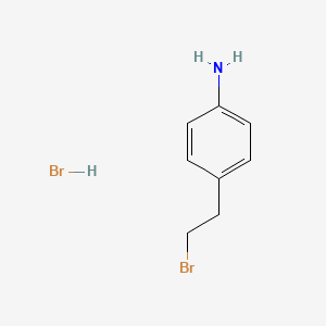 molecular formula C8H11Br2N B2945143 4-(2-Bromoethyl)aniline hydrobromide CAS No. 29644-22-2